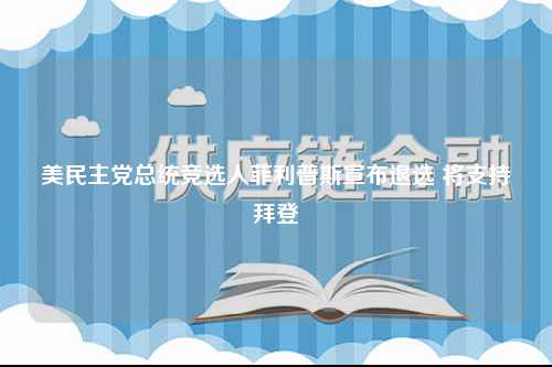 美民主党总统竞选人菲利普斯宣布退选 将支持拜登